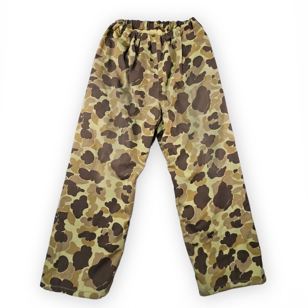 VTG Cabelas Pants Mens M Green Frog Skin Camo Gore-Tex Thinsulate Waterproof